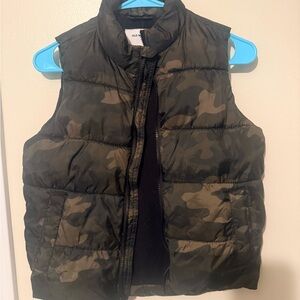 Old Navy Green Puffer Vest